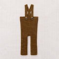【D1】Misha&Puff（ミーシャアンドパフ）2026aw Baby Rib Longies - Nutmeg - ベビーリブ編みオーバーオール.