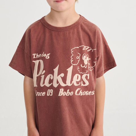 BOBOCHOSES（ボボショーズ）2026SS Pickles The Dog T-shirt キッズ半袖Tシャツ