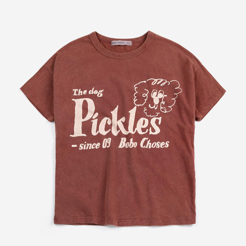 BOBOCHOSES（ボボショーズ）2026SS Pickles The Dog T-shirt キッズ半袖Tシャツ