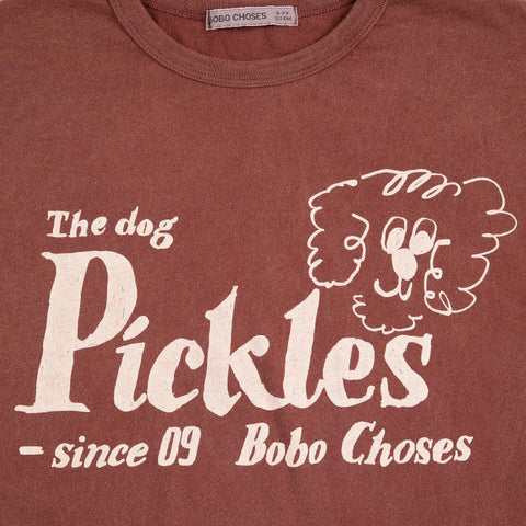 BOBOCHOSES（ボボショーズ）2026SS Pickles The Dog T-shirt キッズ半袖Tシャツ