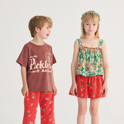 BOBOCHOSES（ボボショーズ）2026SS Pickles The Dog T-shirt キッズ半袖Tシャツ