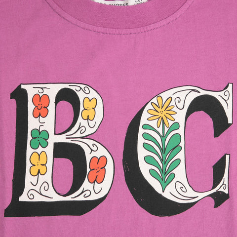 BOBOCHOSES（ボボショーズ）2026SS Spring Letters T-shirt キッズ半袖Tシャツ