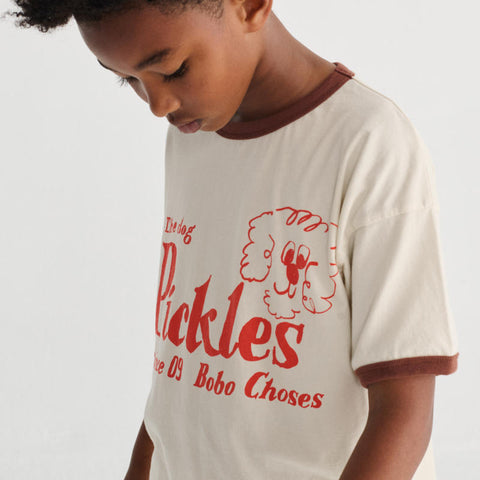 BOBOCHOSES（ボボショーズ）2026SS Pickles The Dog T-shirt キッズ半袖Tシャツ