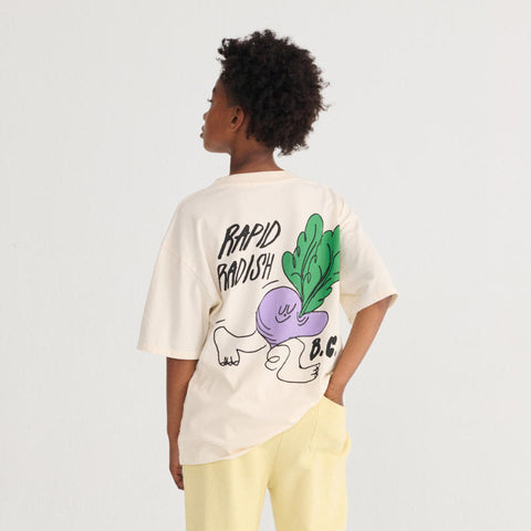 BOBOCHOSES（ボボショーズ）2026SS Rapid Radish oversized T-shirt キッズ半袖Tシャツ