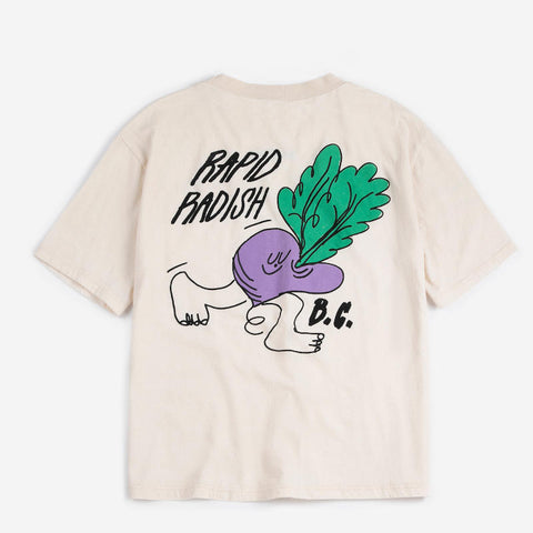 BOBOCHOSES（ボボショーズ）2026SS Rapid Radish oversized T-shirt キッズ半袖Tシャツ