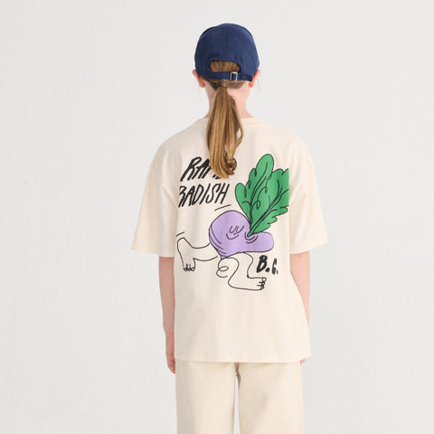 BOBOCHOSES（ボボショーズ）2026SS Rapid Radish oversized T-shirt キッズ半袖Tシャツ