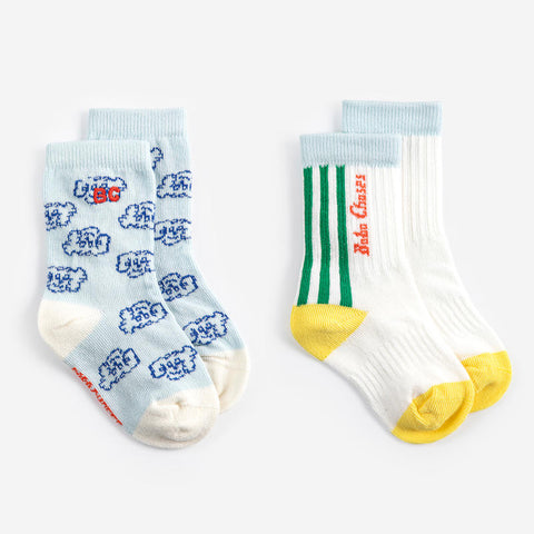 BOBOCHOSES（ボボショーズ） 2026SS Bobo Choses short socks pack x 2  ベビーソックス2足セット