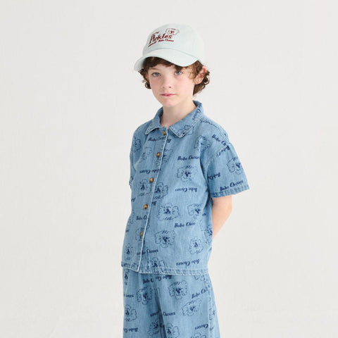 【drop2】BOBOCHOSES（ボボショーズ）2026SS Pickles The Dog denim cap　キャップ、キッズ帽子