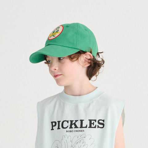 【drop2】BOBOCHOSES（ボボショーズ）2026SS Mr Pickles Patch cap　キャップ、キッズ帽子