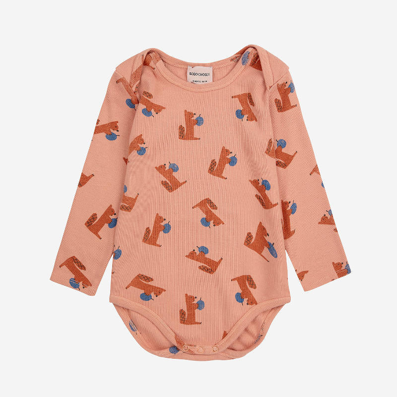 drop2】BOBO CHOSES（ボボショーズ）2024AW Baby Hungry Squirrel all over body 長袖 –  LePuju