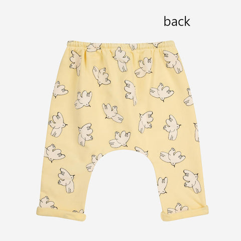 BOBO CHOSES（ボボショーズ）2024AW Baby Freedom Bird all over harem pants　ベビーパンツ