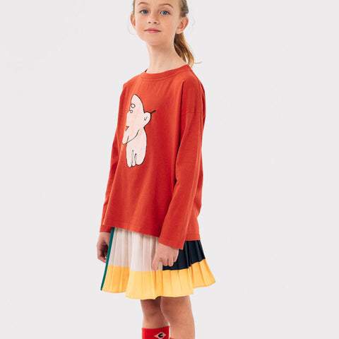 BOBO CHOSES 2024AW Freedom Bird T-shirt Kids' long-sleeved T-shirt