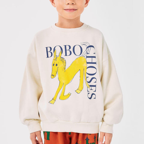 BOBO CHOSES（ボボショーズ）2024AW Wonder Horse sweatshirt キッズスウェットシャツ