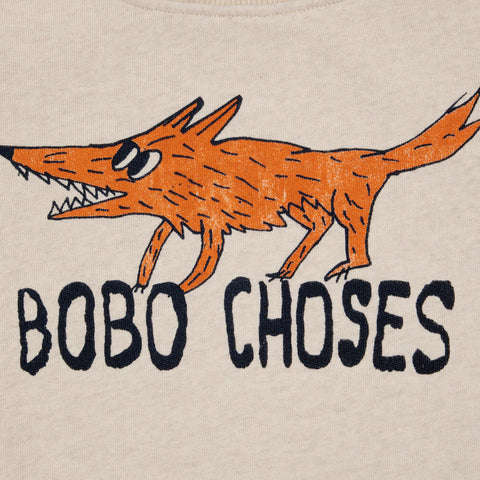 【drop2】BOBO CHOSES（ボボショーズ）2024AW The Clever Fox sweatshirt キッズスウェットシャツ