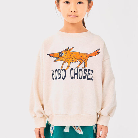 [drop2] BOBO CHOSES 2024AW The Clever Fox sweatshirt Kids sweatshirt