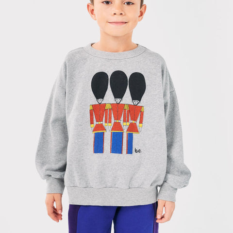 BOBO CHOSES（ボボショーズ）2024AW Little Tin Soldiers sweatshirt キッズスウェットシャツ