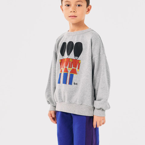 BOBO CHOSES（ボボショーズ）2024AW Little Tin Soldiers sweatshirt キッズスウェットシャツ