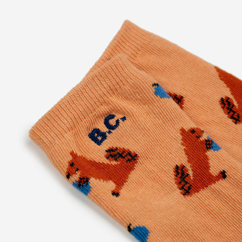 BOBO CHOSES（ボボショーズ） 2024AW BabyHungry Squirrel all over long socks ベビーソックス