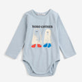 【drop1】BOBOCHOSES（ボボショーズ）2026AW Booty Ghosts body 長袖ボディ、ロンパース.