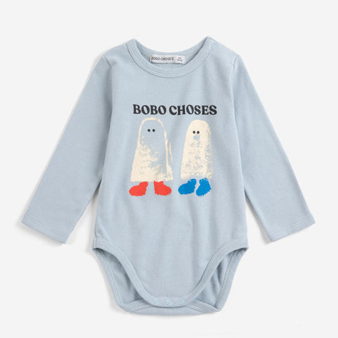 【drop1】BOBOCHOSES（ボボショーズ）2026AW Booty Ghosts body 長袖ボディ、ロンパース.