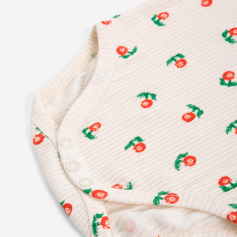 【drop2】BOBOCHOSES（ボボショーズ）2026AW Stamp Bloom all over body 長袖ボディ、ロンパース.