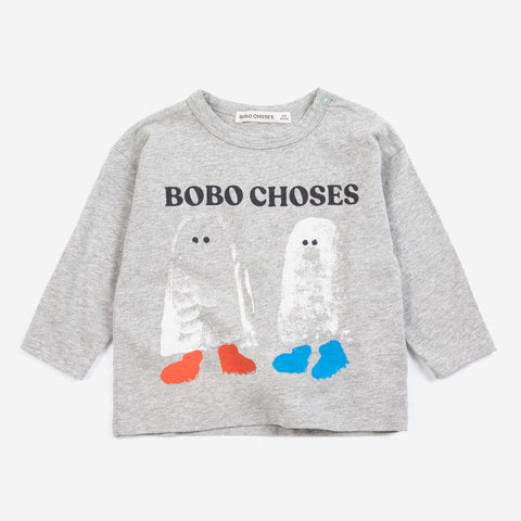 【drop1】BOBOCHOSES（ボボショーズ）2026AW Booty Ghosts T-shirt ベビー長袖Tシャツ.