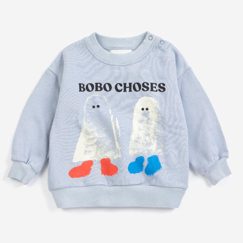 【drop1】BOBOCHOSES（ボボショーズ）2026AW Booty Ghosts sweatshirt ベビースウェットシャツ