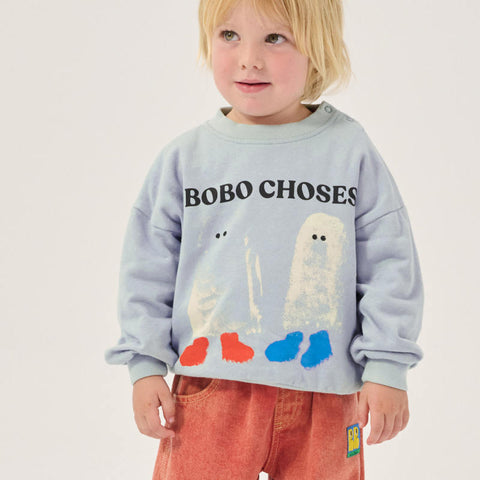 【drop1】BOBOCHOSES（ボボショーズ）2026AW Booty Ghosts sweatshirt ベビースウェットシャツ