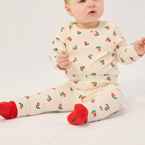 【drop2】BOBOCHOSES（ボボショーズ）2026AW Stamp Bloom all over leggings ベビーレギンスパンツ.