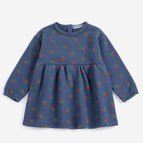 【drop2】BOBOCHOSES（ボボショーズ）2026AW Stamp Bloom all over fleece dress フリースドレス.