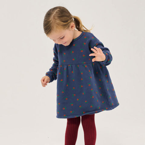 【drop2】BOBOCHOSES（ボボショーズ）2026AW Stamp Bloom all over fleece dress フリースドレス.