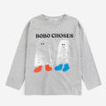 【drop1】BOBOCHOSES（ボボショーズ）2026AW Booty Ghosts T-shirt キッズ長袖Tシャツ.