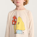 【drop2】BOBOCHOSES（ボボショーズ）2026AW Mush Monster Duo T-shirt キッズ長袖Tシャツ.