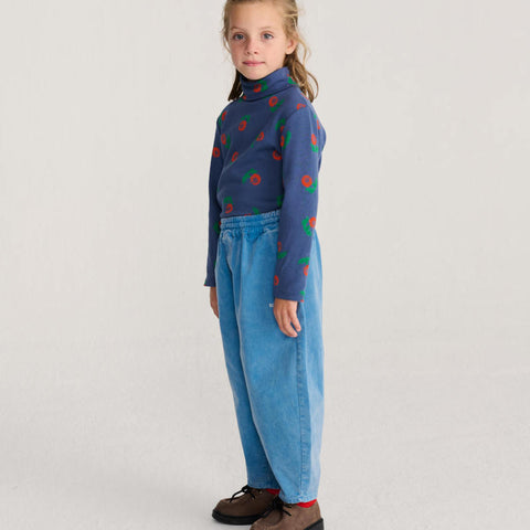 【drop2】BOBOCHOSES（ボボショーズ）2026AW Stamp Bloom all over turtle neck T-shirt キッズ長袖タートルネックTシャツ