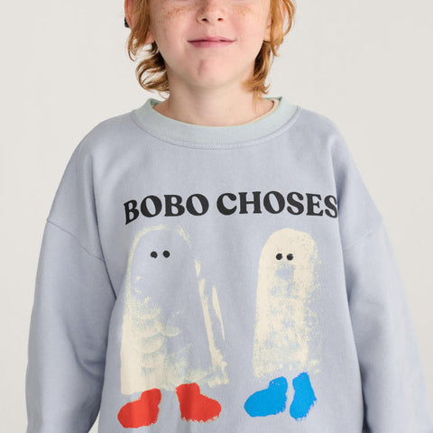 【drop1】BOBOCHOSES（ボボショーズ）2026AW Booty Ghosts sweatshirt キッズスウェットシャツ