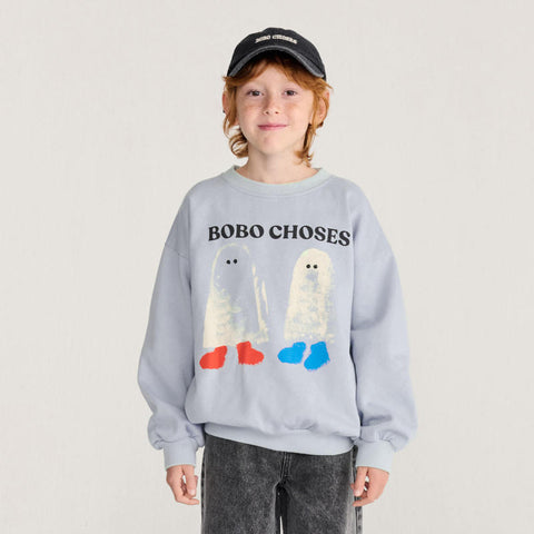 【drop1】BOBOCHOSES（ボボショーズ）2026AW Booty Ghosts sweatshirt キッズスウェットシャツ