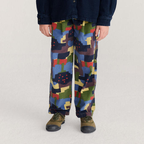 【drop2】BOBOCHOSES（ボボショーズ）2026AW Paint Forest all over corduroy pants キッズコーデュロイパンツ