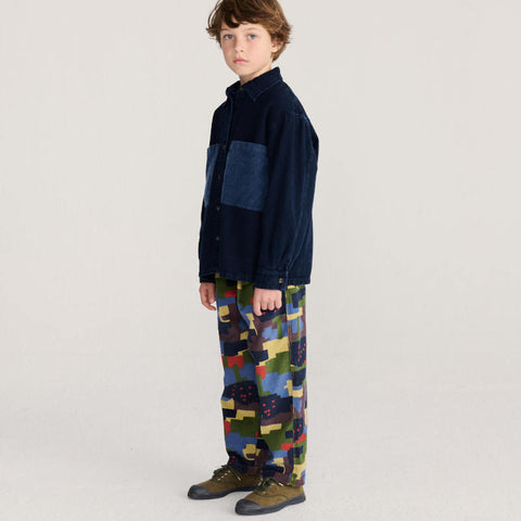 【drop2】BOBOCHOSES（ボボショーズ）2026AW Paint Forest all over corduroy pants キッズコーデュロイパンツ