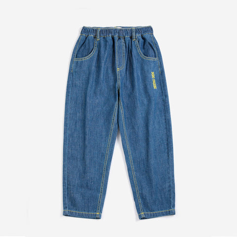 【drop1】BOBOCHOSES（ボボショーズ）2026AW Taxi Saurus Tag denim pants キッズデニムパンツ