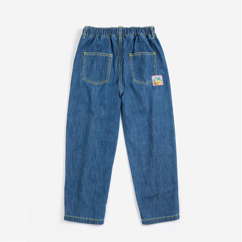 【drop1】BOBOCHOSES（ボボショーズ）2026AW Taxi Saurus Tag denim pants キッズデニムパンツ