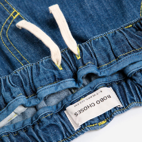 【drop1】BOBOCHOSES（ボボショーズ）2026AW Taxi Saurus Tag denim pants キッズデニムパンツ