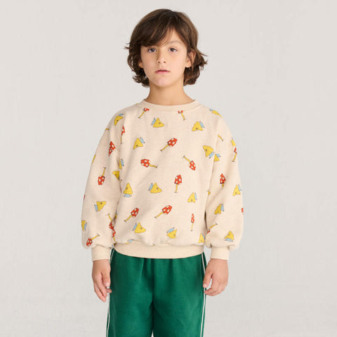 【drop2】BOBOCHOSES（ボボショーズ）2026AW Booty Ghosts sweatshirt キッズスウェットシャツ.