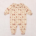 【D1】Misha&Puff（ミーシャアンドパフ）2026aw Baby Pierrot Onesie - String/Antique Rose - 長袖ロンパース.