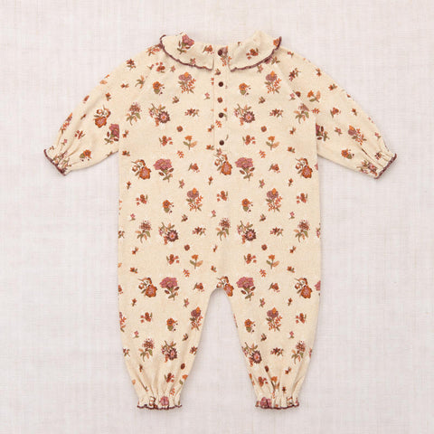 【D1】Misha&Puff（ミーシャアンドパフ）2026aw Baby Pierrot Onesie - String/Antique Rose - 長袖ロンパース.