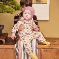 【D1】Misha&Puff（ミーシャアンドパフ）2026aw Baby Pierrot Onesie - String/Antique Rose - 長袖ロンパース.