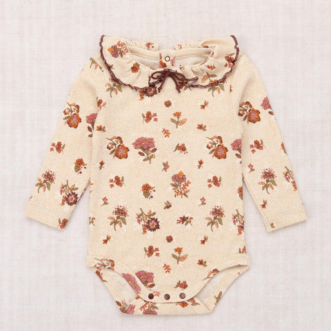 【D1】Misha&Puff（ミーシャアンドパフ）2026aw Baby Pattie Onesie - String/Antique Rose - 長袖ロンパース