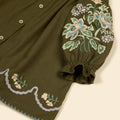 Apolina（アポリナ）2026AW BABY CARINA EMBROIDERED SMOCK - FOREST - ベビードレス、ワンピース.