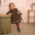Apolina（アポリナ）2026AW BABY CARINA EMBROIDERED SMOCK - FOREST - ベビードレス、ワンピース.