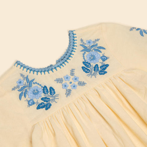 Apolina（アポリナ）2026AW BABY STEVIE LS ROMPER - CREAM - ベビーロンパース.