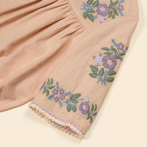 Apolina 2024AW Mia Dress - Almond - Kids Dress